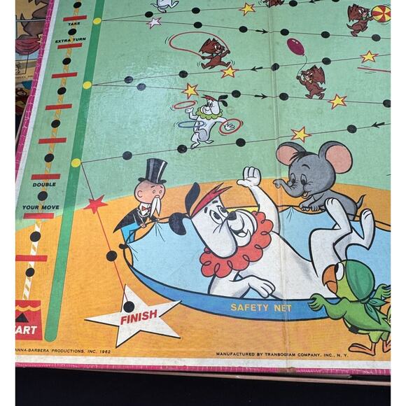 Rare Vintage 1962 Ruff And Reddy Circus Board Game by Hanna Barbera - Picture 6 of 12